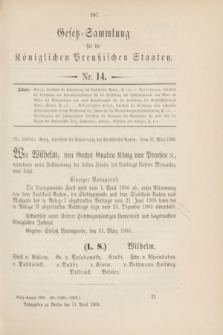 Gesetz-Sammlung für die Königlichen Preußischen Staaten. 1906, Nr. 14 (11 April)