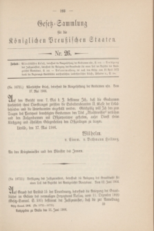 Gesetz-Sammlung für die Königlichen Preußischen Staaten. 1906, Nr. 26 (21 Juni)