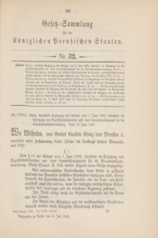 Gesetz-Sammlung für die Königlichen Preußischen Staaten. 1906, Nr. 32 (11 Juli)