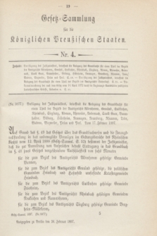 Gesetz-Sammlung für die Königlichen Preußischen Staaten. 1897, Nr. 4 (26 Februar)