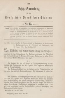 Gesetz-Sammlung für die Königlichen Preußischen Staaten. 1897, Nr. 15 (4 Mai)