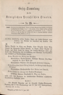 Gesetz-Sammlung für die Königlichen Preußischen Staaten. 1897, Nr. 25 (21 Juni)