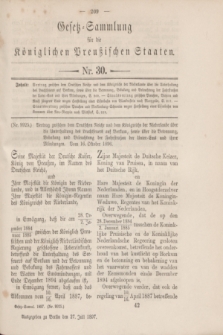 Gesetz-Sammlung für die Königlichen Preußischen Staaten. 1897, Nr. 30 (27 Juli)