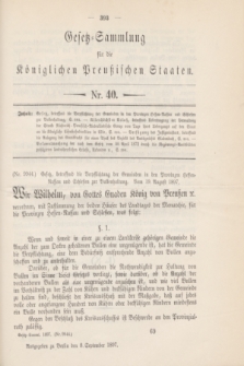 Gesetz-Sammlung für die Königlichen Preußischen Staaten. 1897, Nr. 40 (8 September)