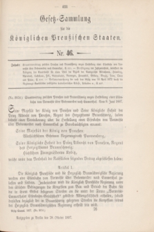 Gesetz-Sammlung für die Königlichen Preußischen Staaten. 1897, Nr. 46 (28 October)