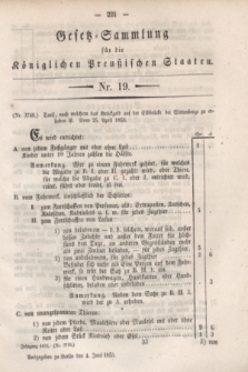 Gesetz-Sammlung für die Königlichen Preußischen Staaten. 1853, Nr. 19 (4 Juni)