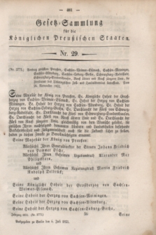 Gesetz-Sammlung für die Königlichen Preußischen Staaten. 1853, Nr. 29 (6 Juli)