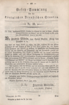 Gesetz-Sammlung für die Königlichen Preußischen Staaten. 1853, Nr. 35 (26 Juli)