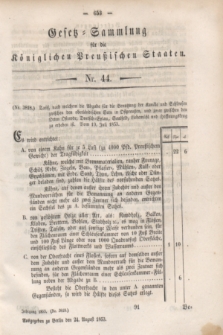 Gesetz-Sammlung für die Königlichen Preußischen Staaten. 1853, Nr. 44 (24 August)