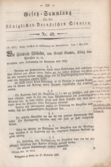 Gesetz-Sammlung für die Königlichen Preußischen Staaten. 1853, Nr. 49 (17 September)