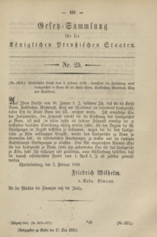 Gesetz-Sammlung für die Königlichen Preußischen Staaten. 1850, Nr. 25 (27 Mai)