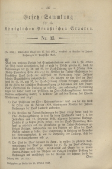 Gesetz-Sammlung für die Königlichen Preußischen Staaten. 1850, Nr. 35 (28 Oktober)