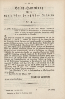 Gesetz-Sammlung für die Königlichen Preußischen Staaten. 1848, Nr. 4 (10 Februar)