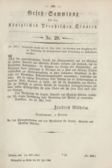 Gesetz-Sammlung für die Königlichen Preußischen Staaten. 1848, Nr. 29 (10 Juli)