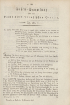 Gesetz-Sammlung für die Königlichen Preußischen Staaten. 1848, Nr. 39 (13 September)