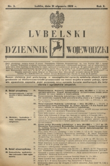 Lubelski Dziennik Wojewódzki. R.10, nr 3 (31 stycznia 1929)