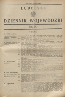 Lubelski Dziennik Wojewódzki. [R.10], nr 24 (15 lipca 1929)