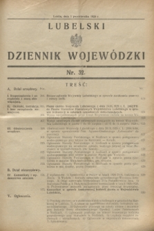 Lubelski Dziennik Wojewódzki. [R.10], nr 32 (1 października 1929)