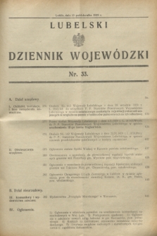 Lubelski Dziennik Wojewódzki. [R.10], nr 33 (10 października 1929)