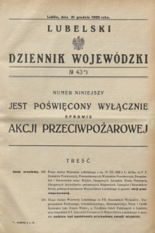 Lubelski Dziennik Wojewódzki. [R.10], № 43 (31 grudnia 1929)