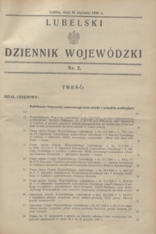 Lubelski Dziennik Wojewódzki. [R.16], nr 2 (31 stycznia 1935)