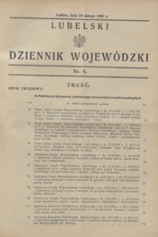 Lubelski Dziennik Wojewódzki. [R.16], nr 4 (28 lutego 1935)