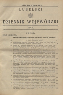 Lubelski Dziennik Wojewódzki. [R.16], nr 5 (15 marca 1935)