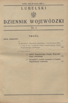 Lubelski Dziennik Wojewódzki. [R.16], nr 7 (30 marca 1935)