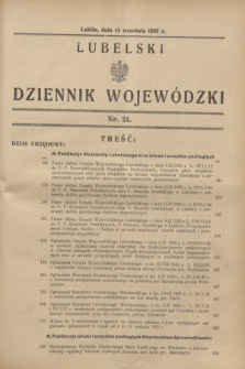 Lubelski Dziennik Wojewódzki. [R.16], nr 21 (14 września 1935)