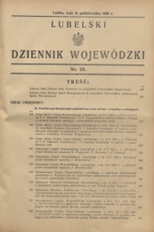 Lubelski Dziennik Wojewódzki. [R.16], nr 26 (31 października 1935)