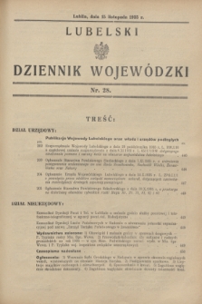 Lubelski Dziennik Wojewódzki. [R.16], nr 28 (15 listopada 1935)