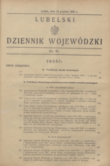 Lubelski Dziennik Wojewódzki. [R.16], nr 31 (13 grudnia 1935)