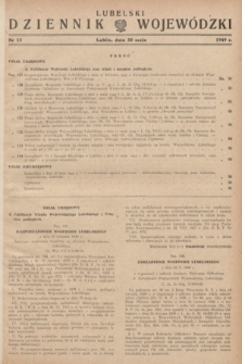 Lubelski Dziennik Wojewódzki. 1949, nr 15 (30 maja)
