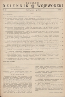 Lubelski Dziennik Wojewódzki. 1949, nr 32 (1 grudnia)