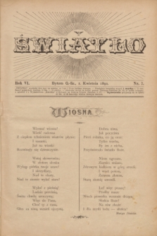 Światło. R.6, nr 7 (1 kwietnia 1892) + dod.