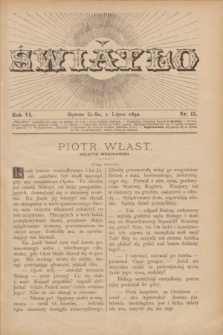 Światło. R.6, nr 13 (1 lipca 1892) + dod.