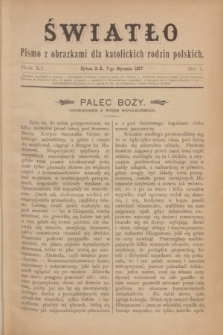 Światło : pismo z obrazkami dla katolickich rodzin polskich. R.11, nr 1 (7 stycznia 1897)