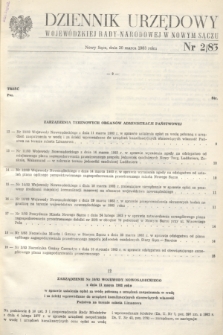 Dziennik Urzędowy Wojewódzkiej Rady Narodowej w Nowym Sączu. 1983, nr 2 (30 marca)