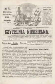Czytelnia Niedzielna. [R.1], № 20 (18 maja 1856)