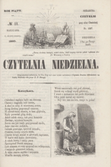 Czytelnia Niedzielna. R.5, № 40 (30 września 1860)