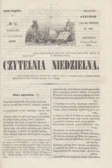 Czytelnia Niedzielna. R.5, № 43 (21 października 1860)