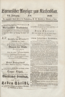 Literarischer Anzeiger zum Kirchenblatt. Jg.7, № 7 ([26 Juni] 1841)