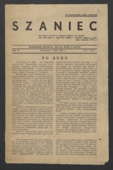 Szaniec : dwutygodnik poświęcony sprawom Polski w niewoli. R.6, nr 9 (7 lipca 1944) = nr 115