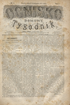 Ognisko Domowe : tygodnik. T.1, № 9 (27 listopada 1874)