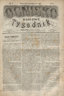 Ognisko Domowe : tygodnik. T.1, № 11 (11 grudnia 1874)