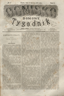 Ognisko Domowe : tygodnik. T.1, № 37 (11 czerwca 1875) + dod.