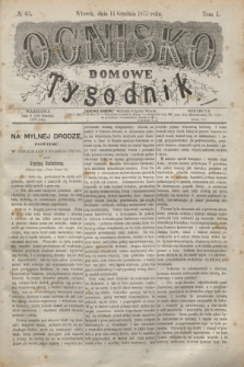 Ognisko Domowe : tygodnik. T.1, № 63 (14 grudnia 1875) + dod.