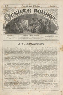 Ognisko Domowe. 1876, № 7 (17 lutego)