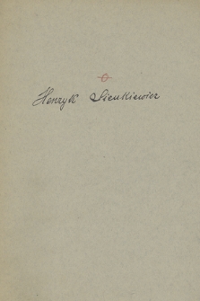 Sprawa postępowania spadkowego po śmierci Henryka Sienkiewicza 1917-1919