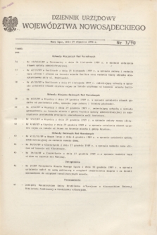 Dziennik Urzędowy Województwa Nowosądeckiego. 1990, nr 3 (24 stycznia)